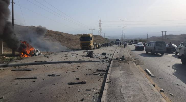 6 وفيات وثلاث إصابات بحادث مروري في منطقة العدسية 