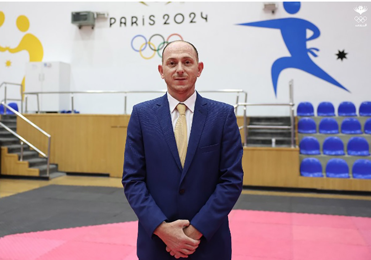  العداربة يمثل التحكيم الأردني للتايكواندو بالأولمبياد باريس
