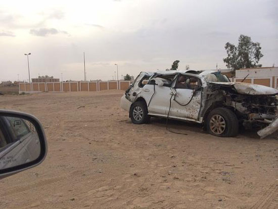 وفاة الشاعر السعودي عبدالله بن شايق و3 من اقربائه بحادث مروع  ..  صور