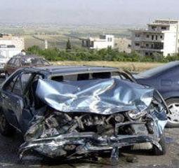 وفاة 5 مواطنين بحادث سير مروع على طريق بلعما