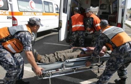 إصابة أربعة مواطنين في حادث سير على طريق الصافي وادي عربه