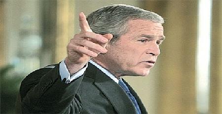 بوش : بالامكان خفض عديد القوات الاميركية في العراق 