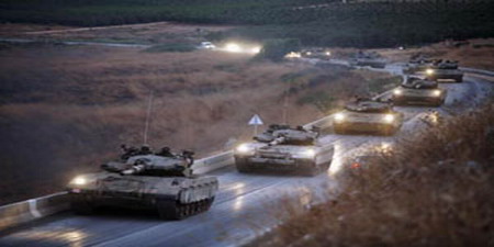 باراك يأمر جيشه  بالاستعداد لاجتياح قطاع غزة